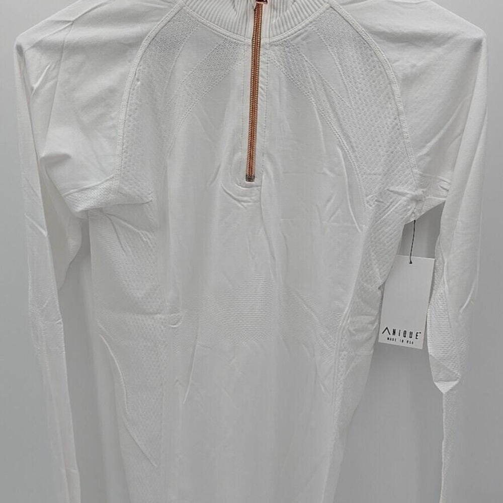 Anique Womens Sun Protective UPF 30+ Cooling Long Sleeve Pure White Medium Shirt - Picture 2 of 12